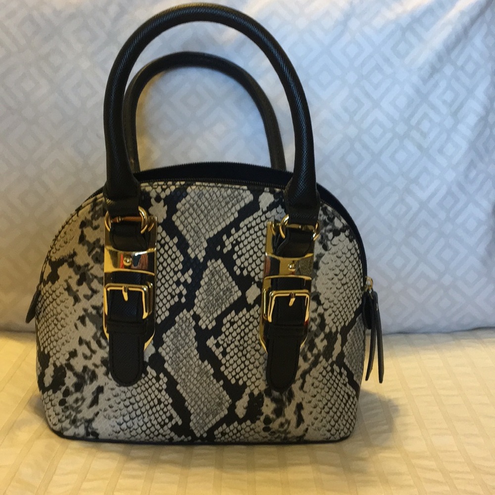 Snakeskin Print Handbag